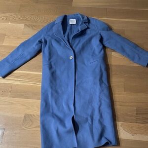 Sandro Women's Blue Trench Coat